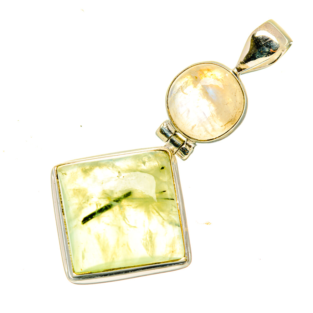 Prehnite Pendants handcrafted by Ana Silver Co - PD4816