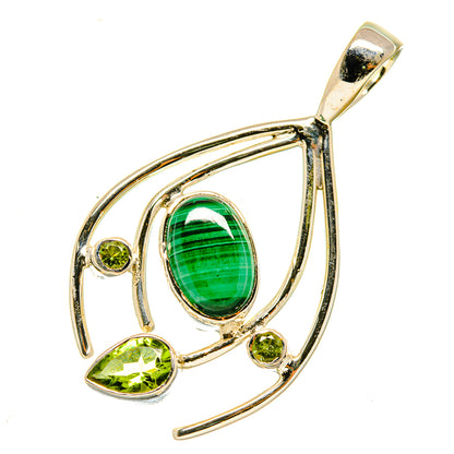 Malachite Pendants handcrafted by Ana Silver Co - PD4818