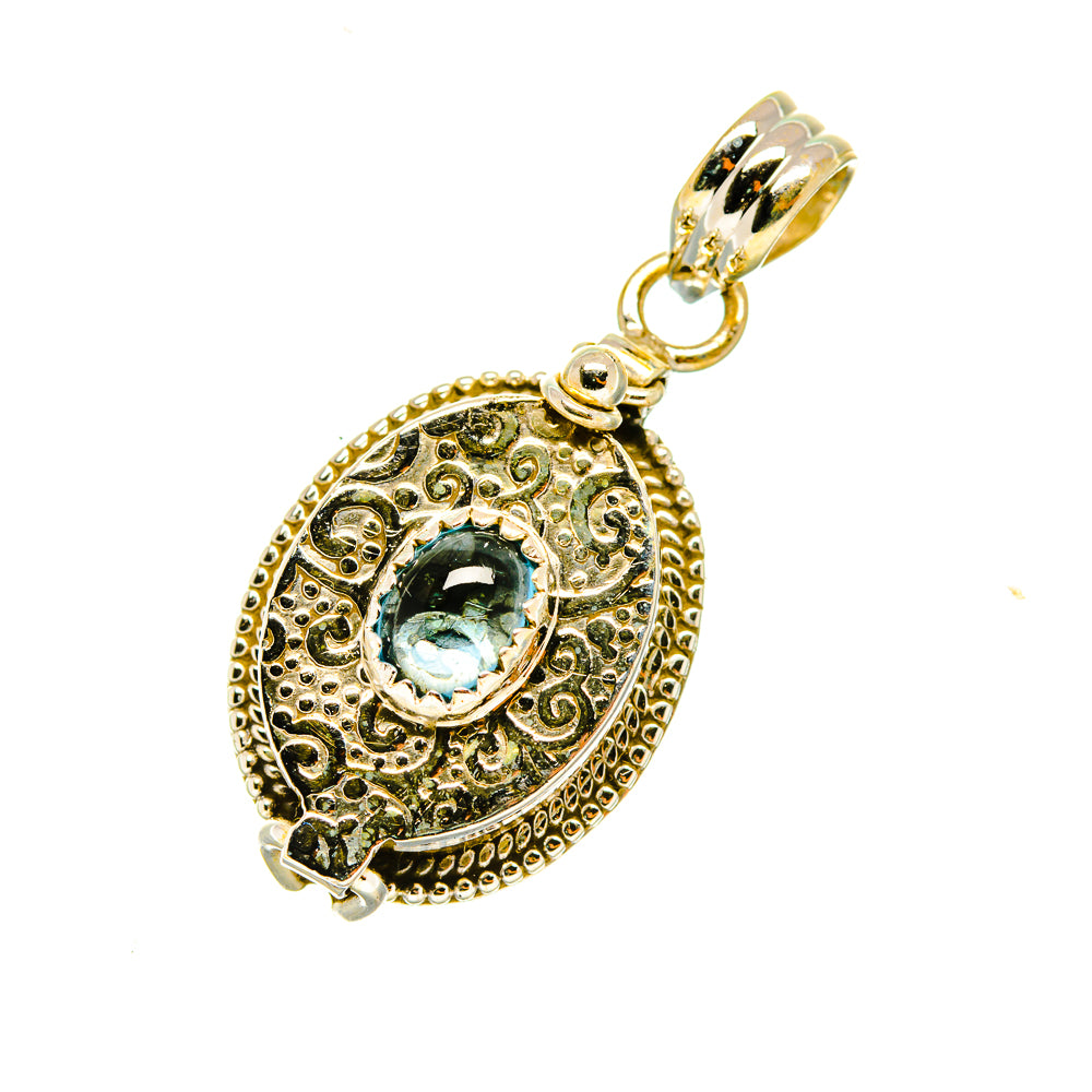 Aquamarine Pendants handcrafted by Ana Silver Co - PD4828