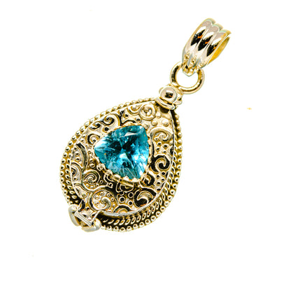 Blue Topaz Pendants handcrafted by Ana Silver Co - PD4830