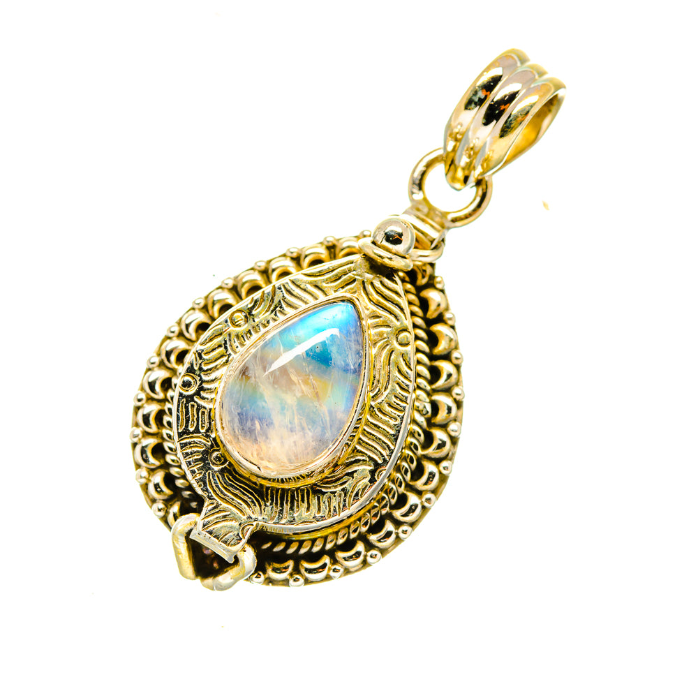 Rainbow Moonstone Pendants handcrafted by Ana Silver Co - PD4834