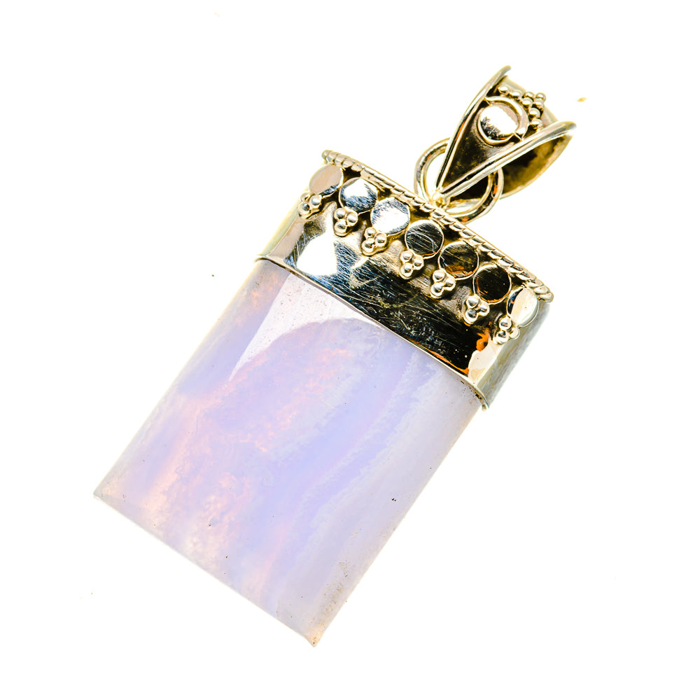Blue Lace Agate Pendants handcrafted by Ana Silver Co - PD4840