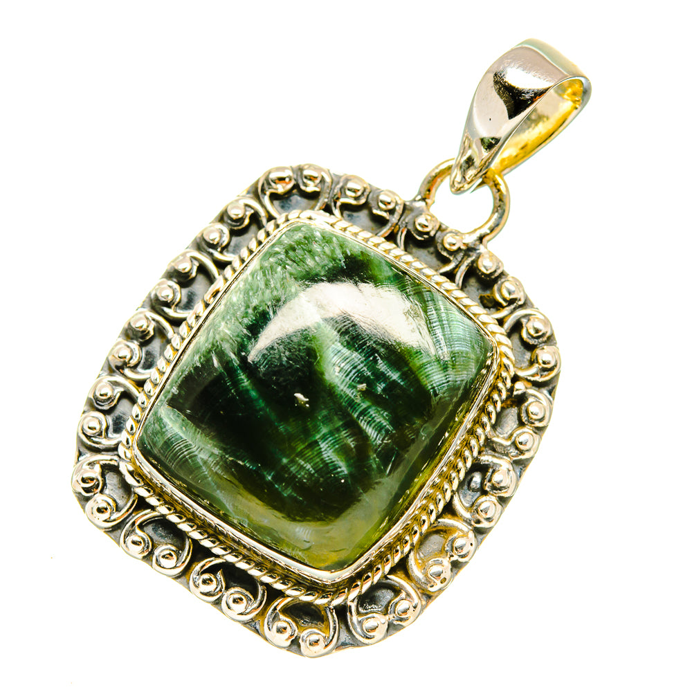 Seraphinite Pendants handcrafted by Ana Silver Co - PD4850