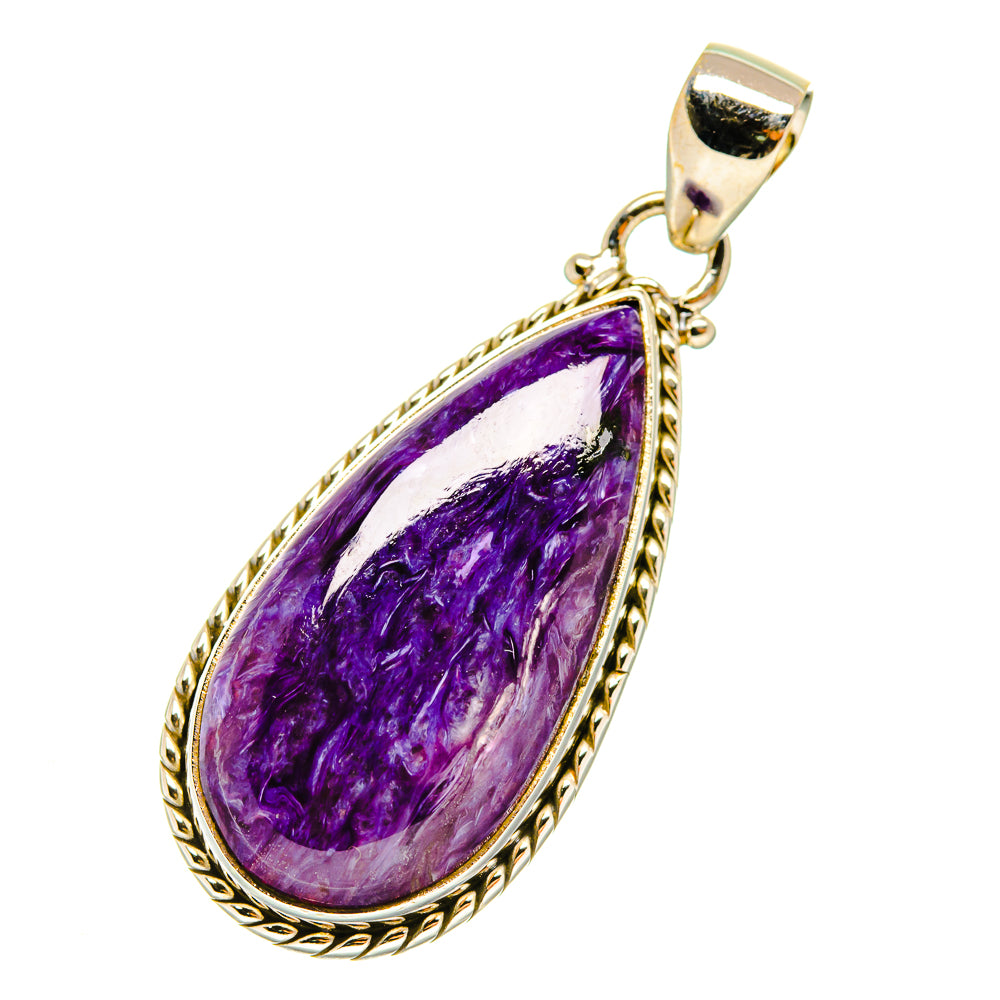Charoite Pendants handcrafted by Ana Silver Co - PD4879