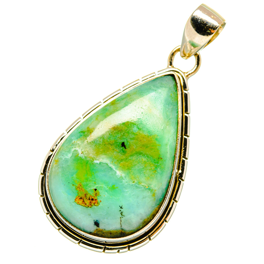 Peruvian Opal Pendants handcrafted by Ana Silver Co - PD4890