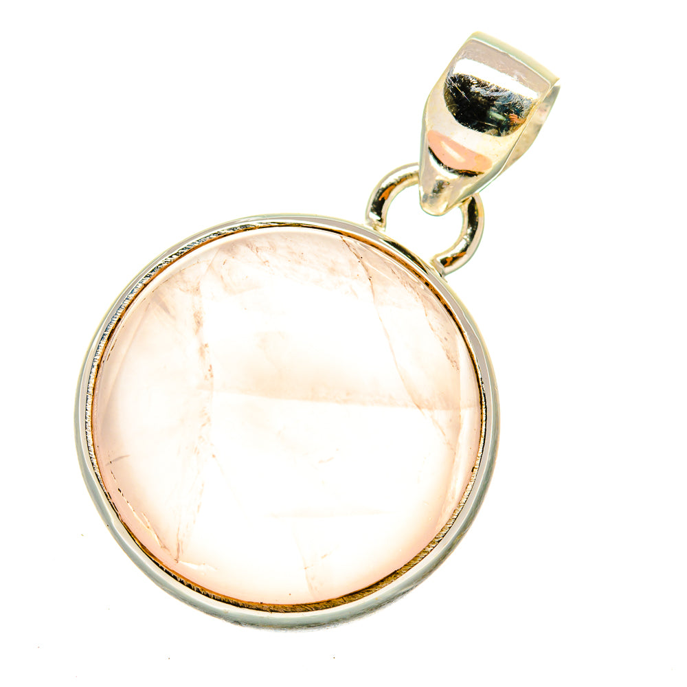 Rose Quartz Pendants handcrafted by Ana Silver Co - PD4906