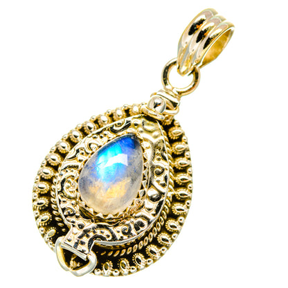 Rainbow Moonstone Pendants handcrafted by Ana Silver Co - PD4914