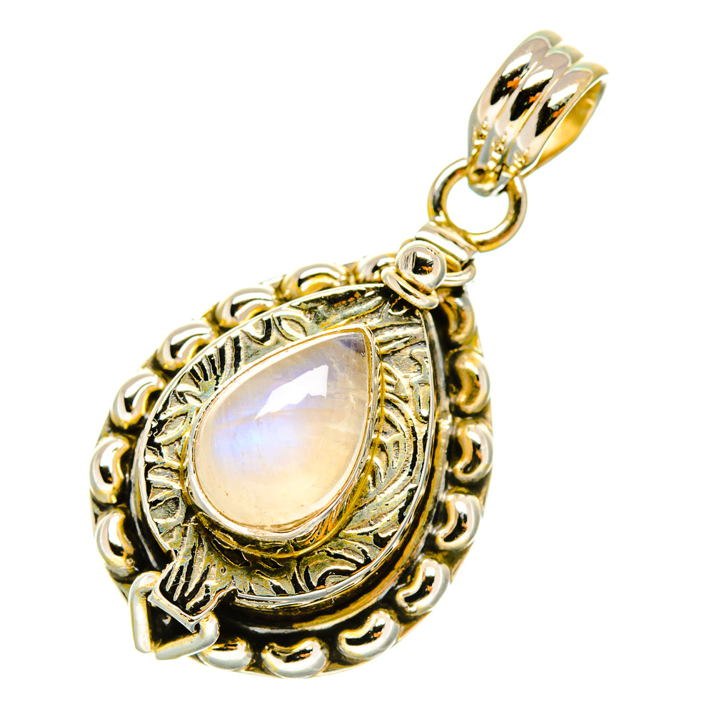 Rainbow Moonstone Pendants handcrafted by Ana Silver Co - PD4916