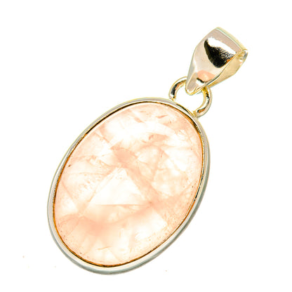 Rose Quartz Pendants handcrafted by Ana Silver Co - PD4929
