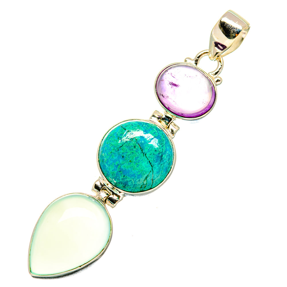 Aqua Chalcedony Pendants handcrafted by Ana Silver Co - PD4946