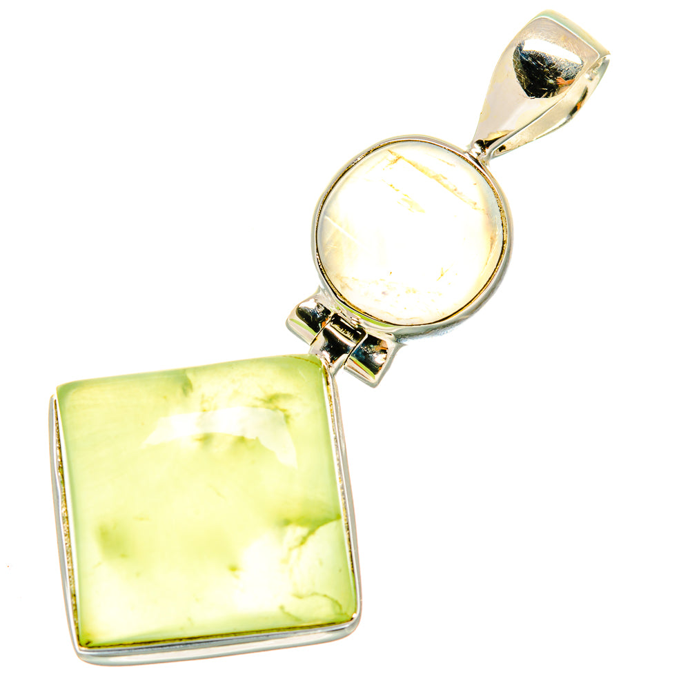 Prehnite Pendants handcrafted by Ana Silver Co - PD4947