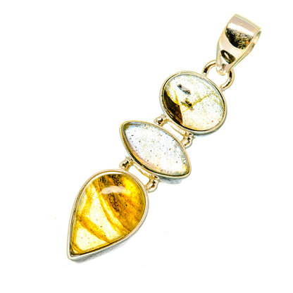 Labradorite Pendants handcrafted by Ana Silver Co - PD4981