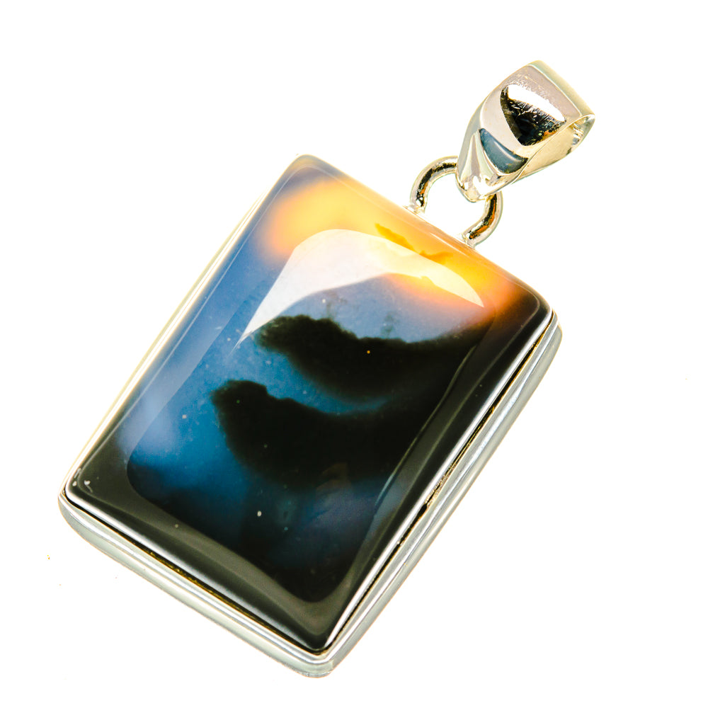 Montana Agate Pendants handcrafted by Ana Silver Co - PD4984