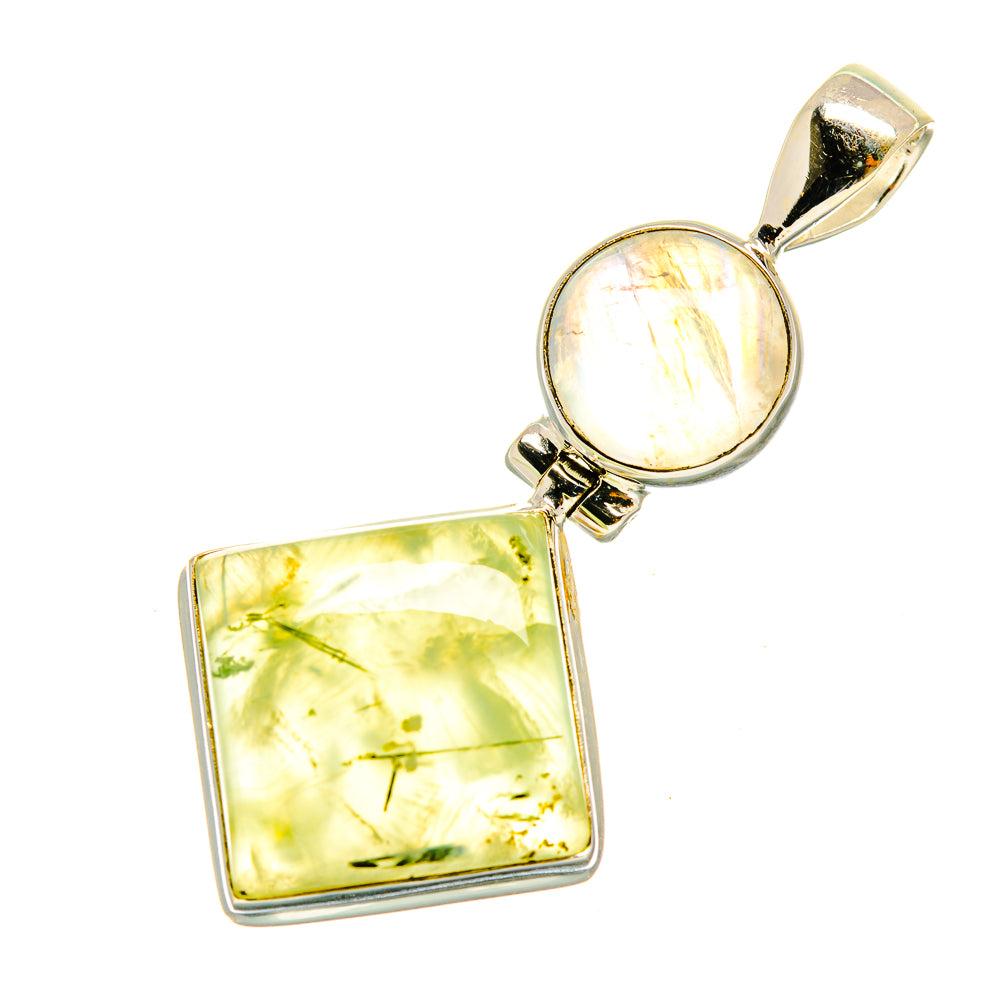 Prehnite Pendants handcrafted by Ana Silver Co - PD4992