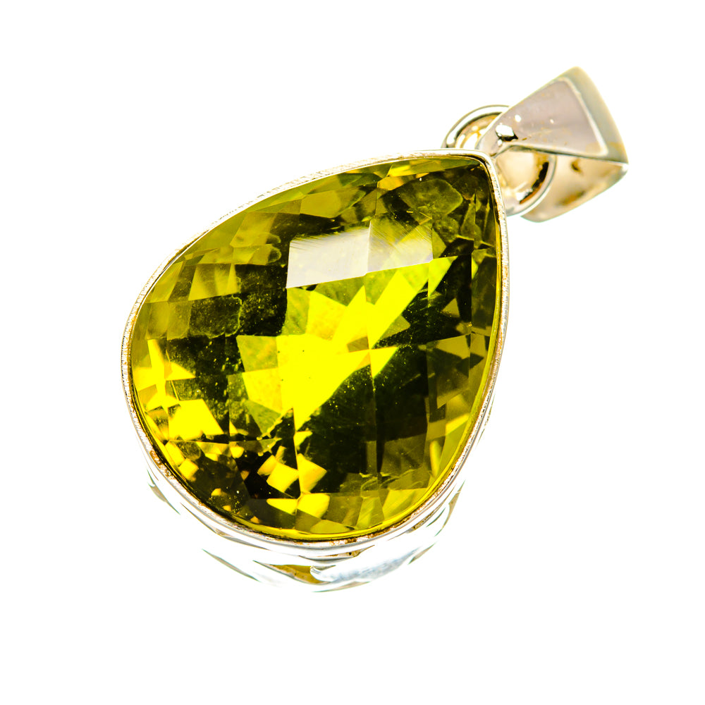 Olive Quartz Pendants handcrafted by Ana Silver Co - PD5020