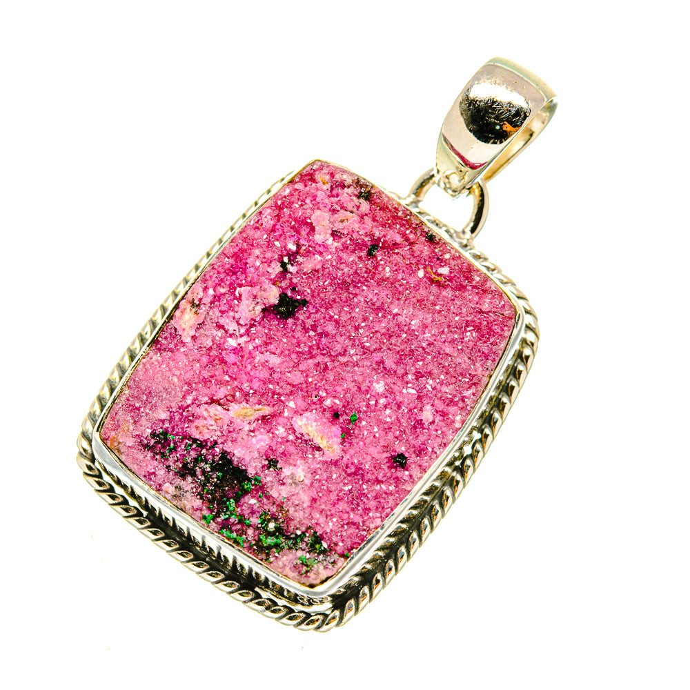 Cobalto Calcite Druzy Pendants handcrafted by Ana Silver Co - PD5021