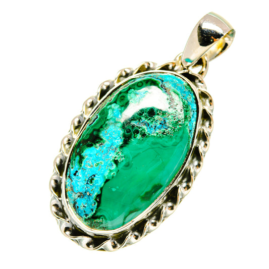 Chrysocolla Pendants handcrafted by Ana Silver Co - PD5035
