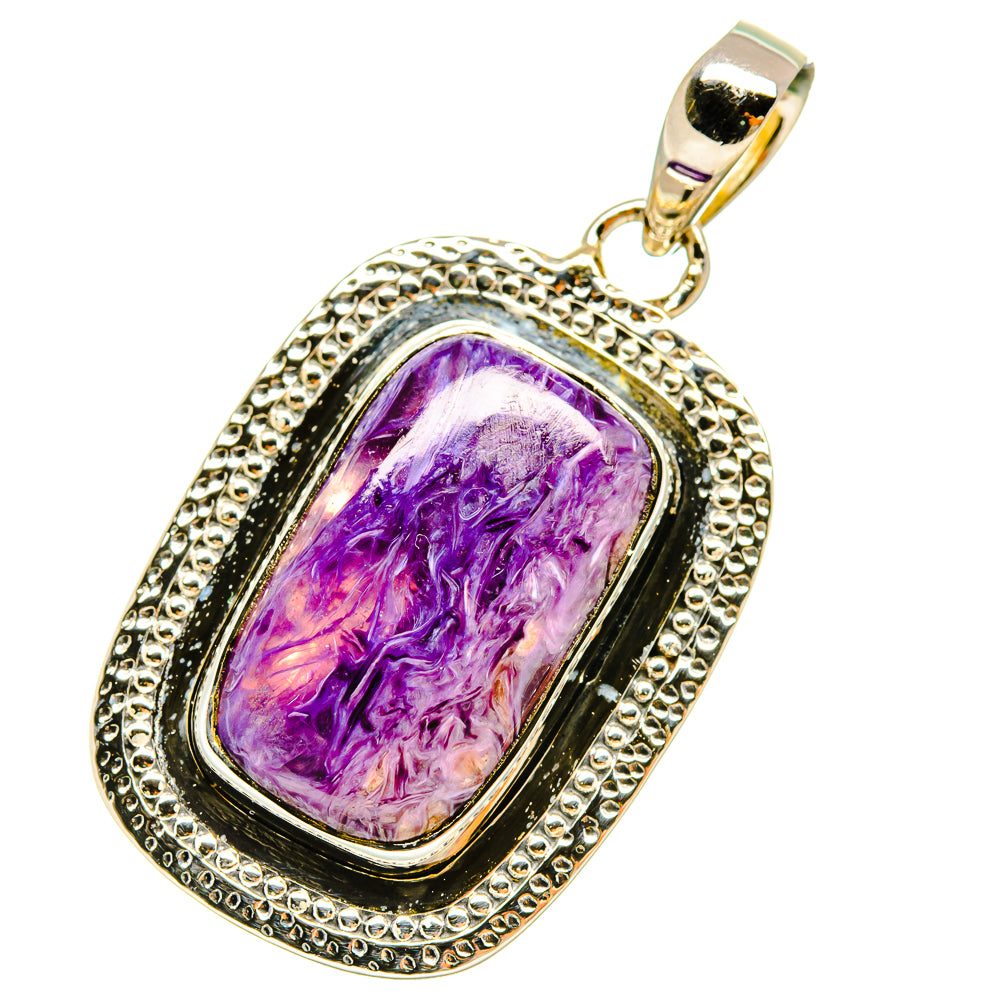 Charoite Pendants handcrafted by Ana Silver Co - PD5036