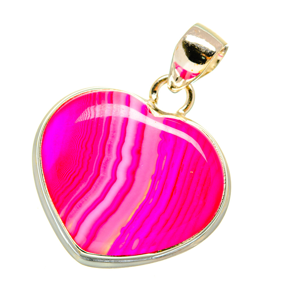 Pink Botswana Agate Pendants handcrafted by Ana Silver Co - PD5042
