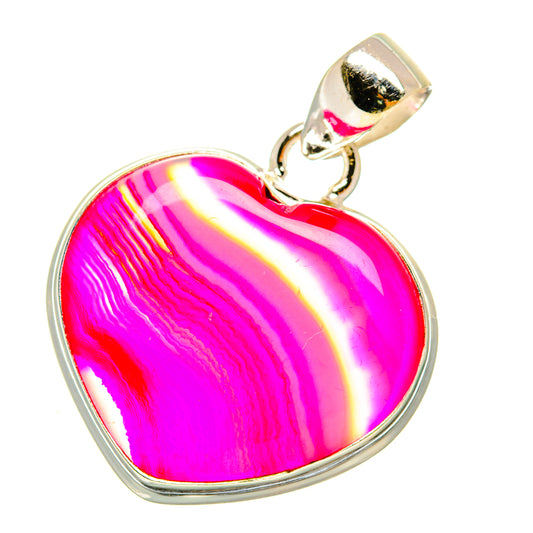 Pink Botswana Agate Pendants handcrafted by Ana Silver Co - PD5043