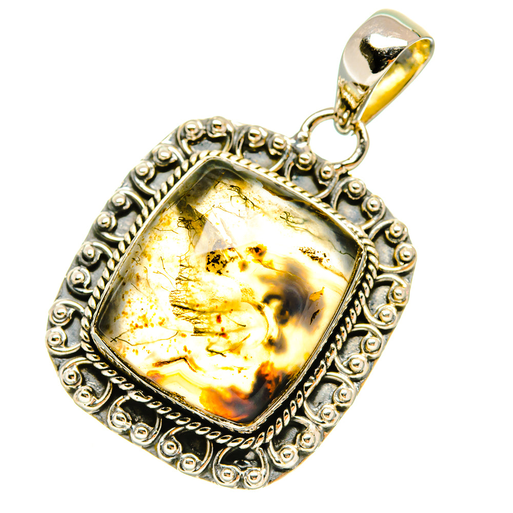 Montana Agate Pendants handcrafted by Ana Silver Co - PD5046