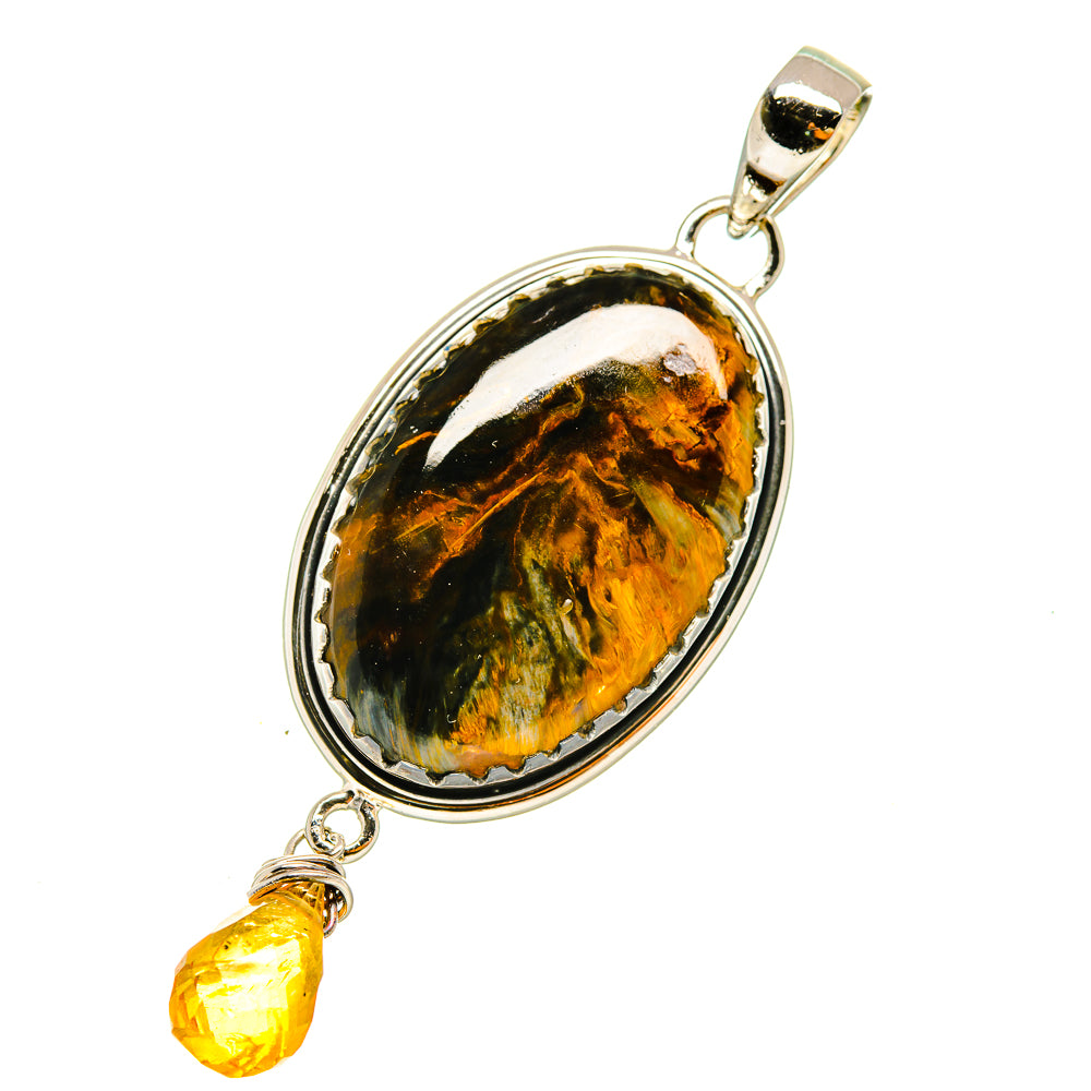 Pietersite Pendants handcrafted by Ana Silver Co - PD5057