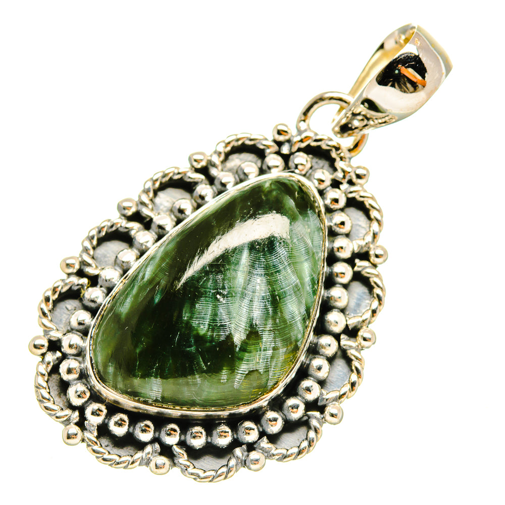 Seraphinite Pendants handcrafted by Ana Silver Co - PD5059