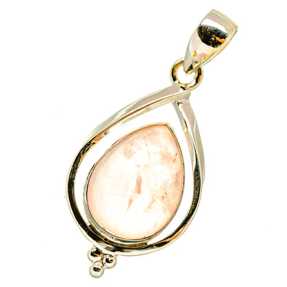 Rose Quartz Pendants handcrafted by Ana Silver Co - PD5061