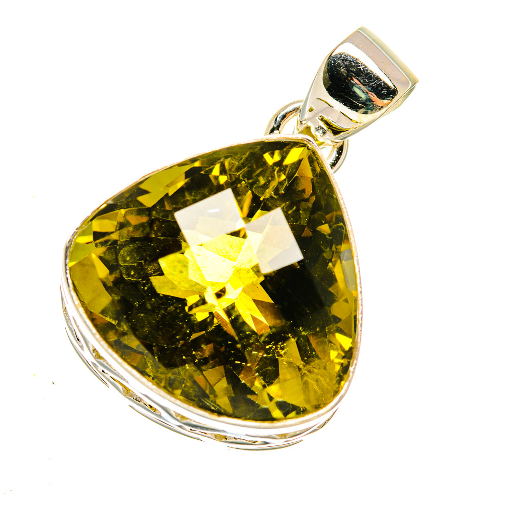 Olive Quartz Pendants handcrafted by Ana Silver Co - PD5062