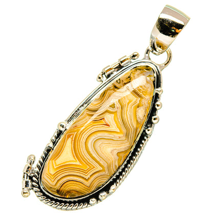 Laguna Lace Agate Pendants handcrafted by Ana Silver Co - PD5069