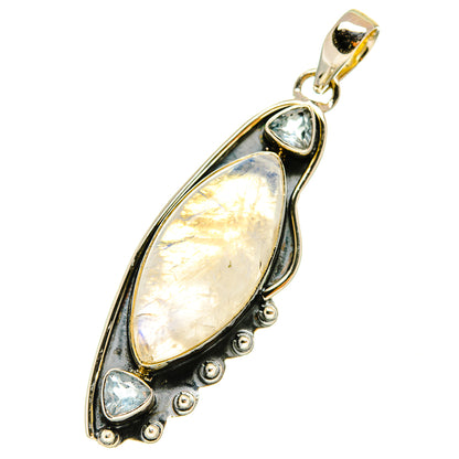 Rainbow Moonstone Pendants handcrafted by Ana Silver Co - PD5084