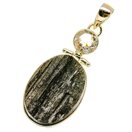 Black Tourmaline Pendants handcrafted by Ana Silver Co - PD5087