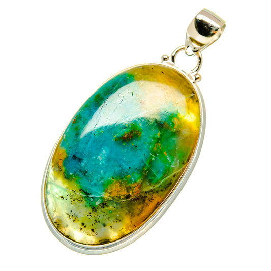 Chrysocolla Pendants handcrafted by Ana Silver Co - PD5100