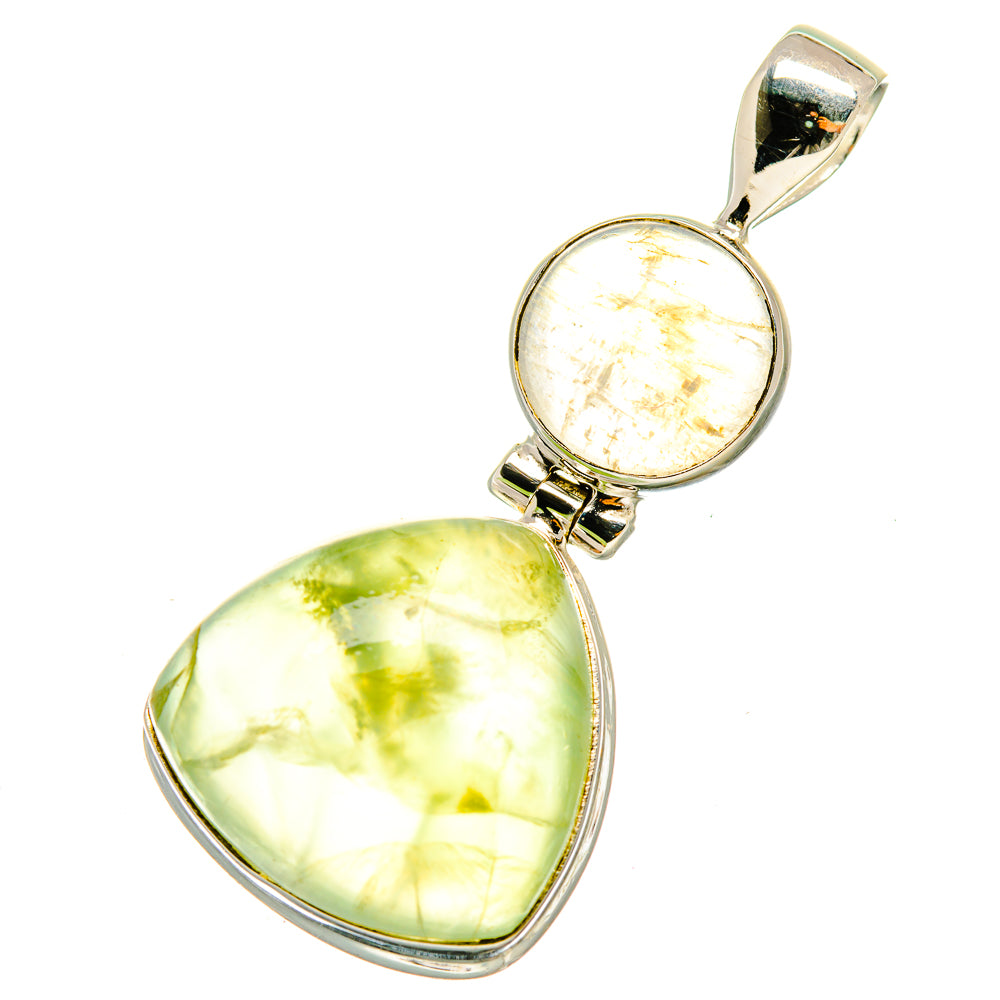 Prehnite Pendants handcrafted by Ana Silver Co - PD5102