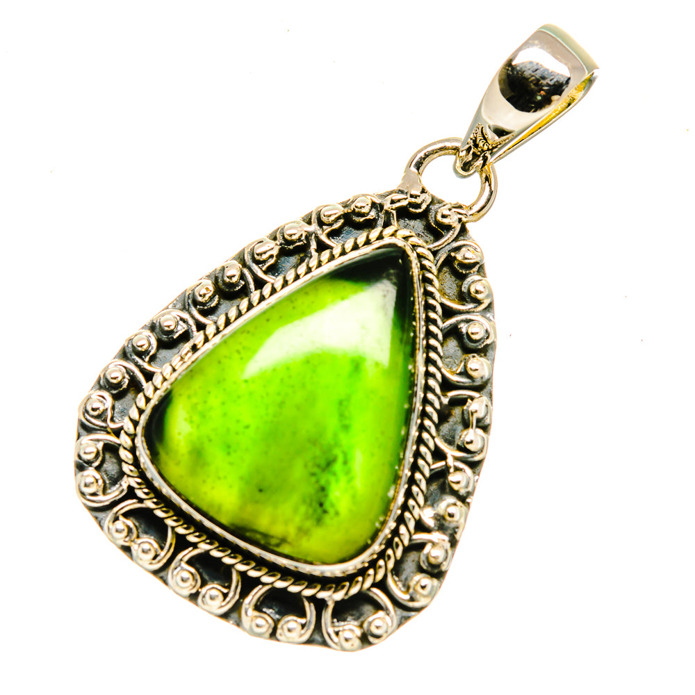 Nephrite Jade Pendants handcrafted by Ana Silver Co - PD5110