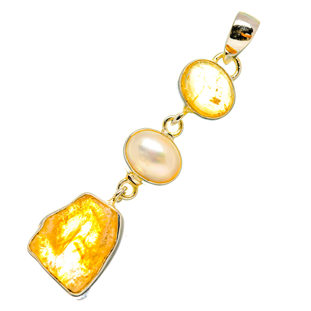 Citrine Pendants handcrafted by Ana Silver Co - PD5114