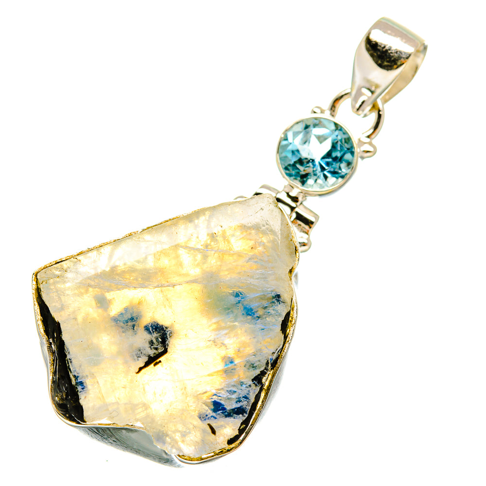 Rainbow Moonstone Pendants handcrafted by Ana Silver Co - PD5125