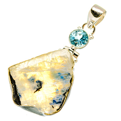 Rainbow Moonstone Pendants handcrafted by Ana Silver Co - PD5125