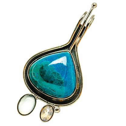 Chrysocolla Pendants handcrafted by Ana Silver Co - PD5136