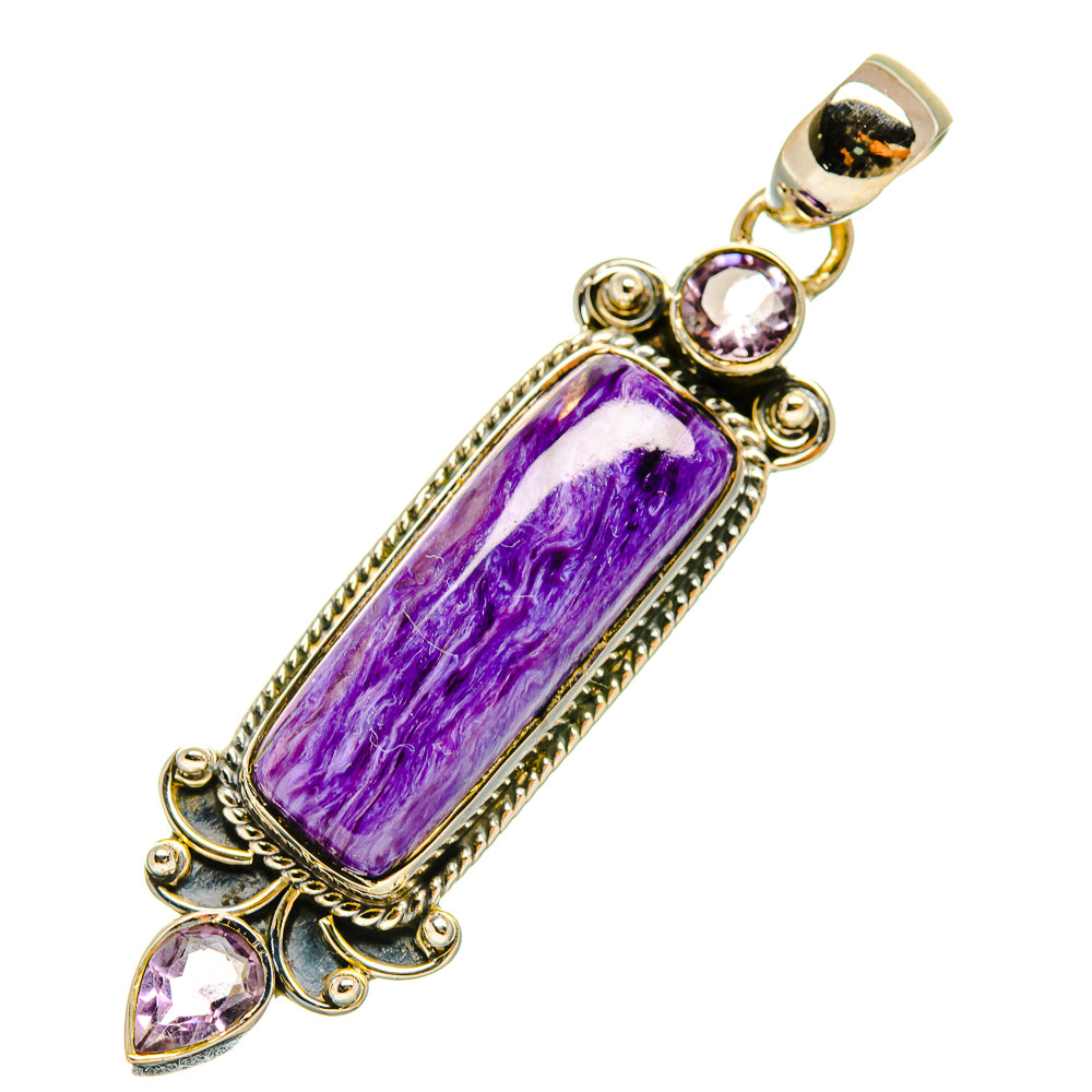 Charoite Pendants handcrafted by Ana Silver Co - PD5155