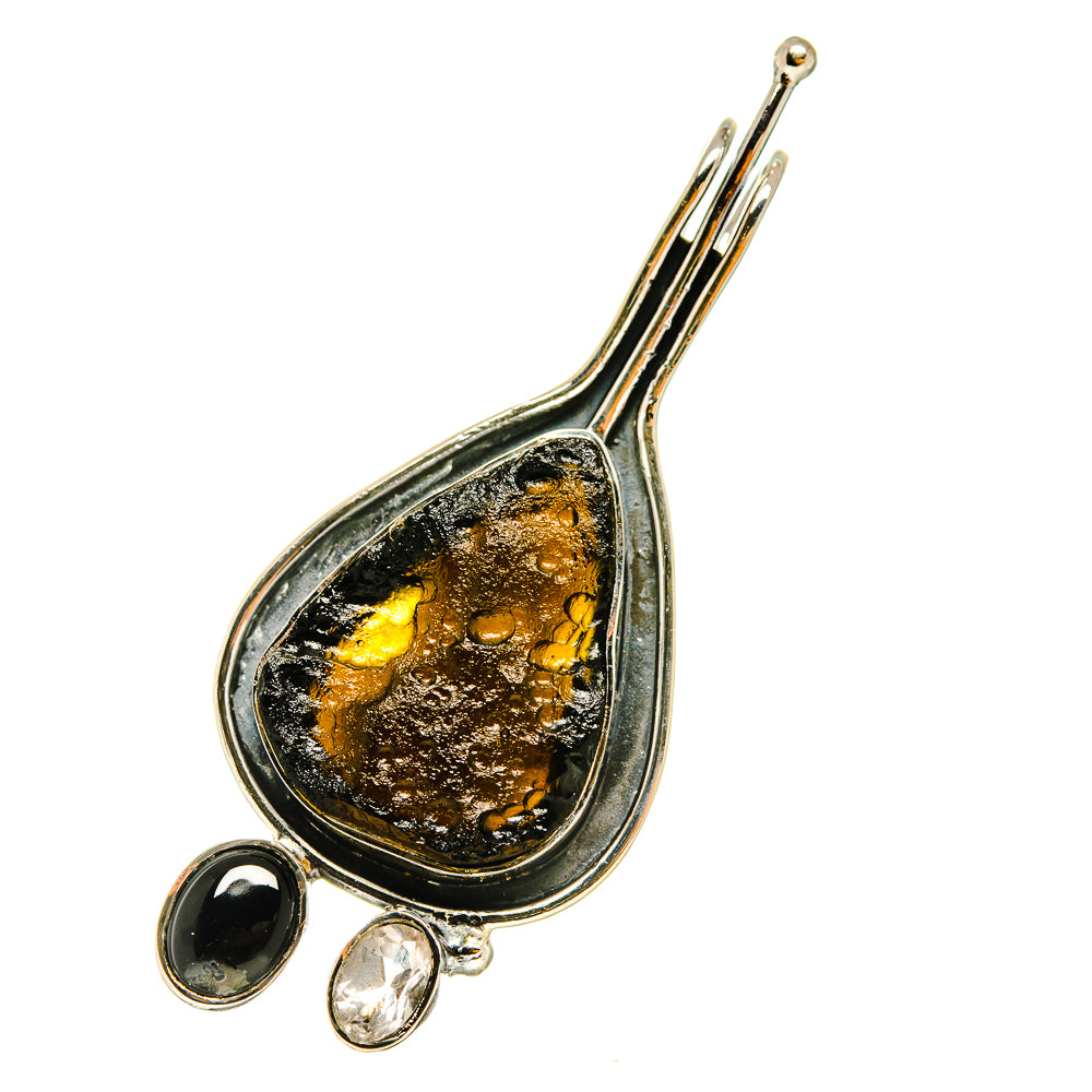 Tektite Pendants handcrafted by Ana Silver Co - PD5164