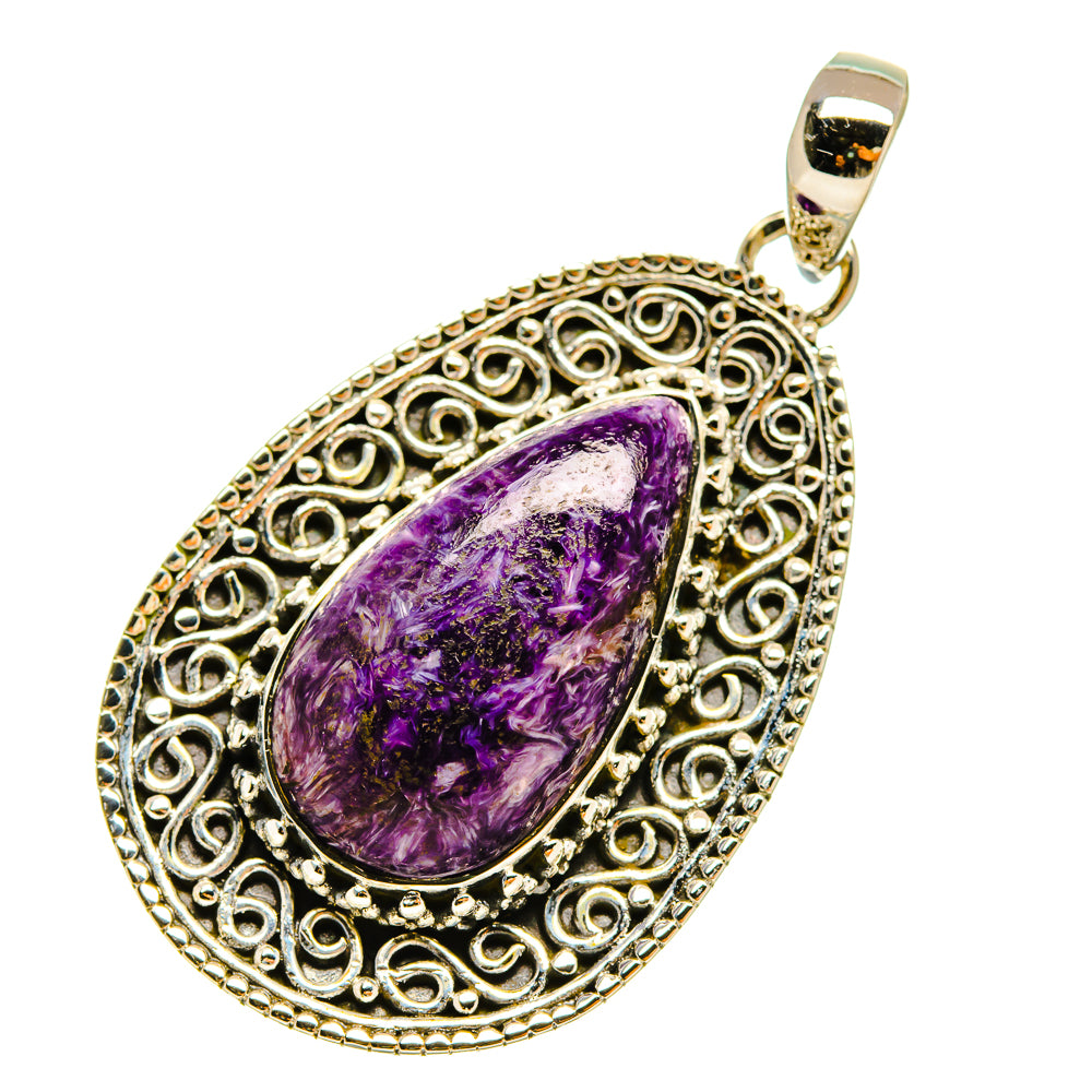 Charoite Pendants handcrafted by Ana Silver Co - PD5179