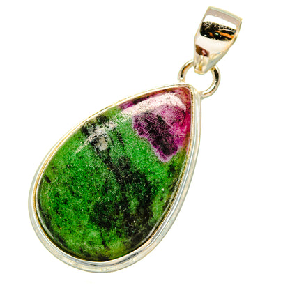 Ruby Zoisite Pendants handcrafted by Ana Silver Co - PD5182