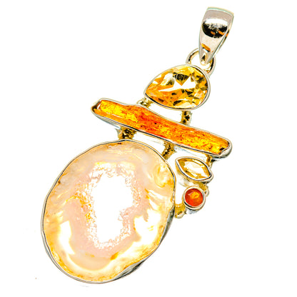 Occo Geode Pendants handcrafted by Ana Silver Co - PD5197