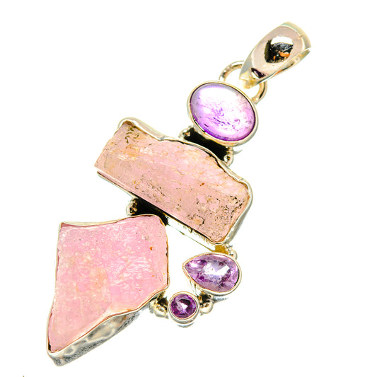 Kunzite Pendants handcrafted by Ana Silver Co - PD5202