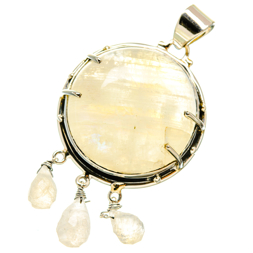Rainbow Moonstone Pendants handcrafted by Ana Silver Co - PD5206