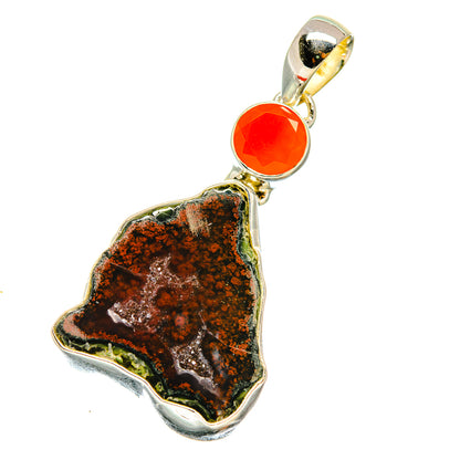 Plume Agate Pendants handcrafted by Ana Silver Co - PD5213