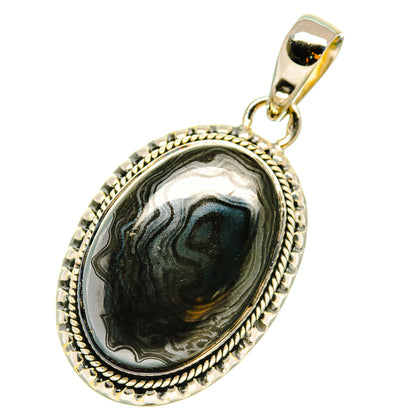 Psilomelane Pendants handcrafted by Ana Silver Co - PD5218