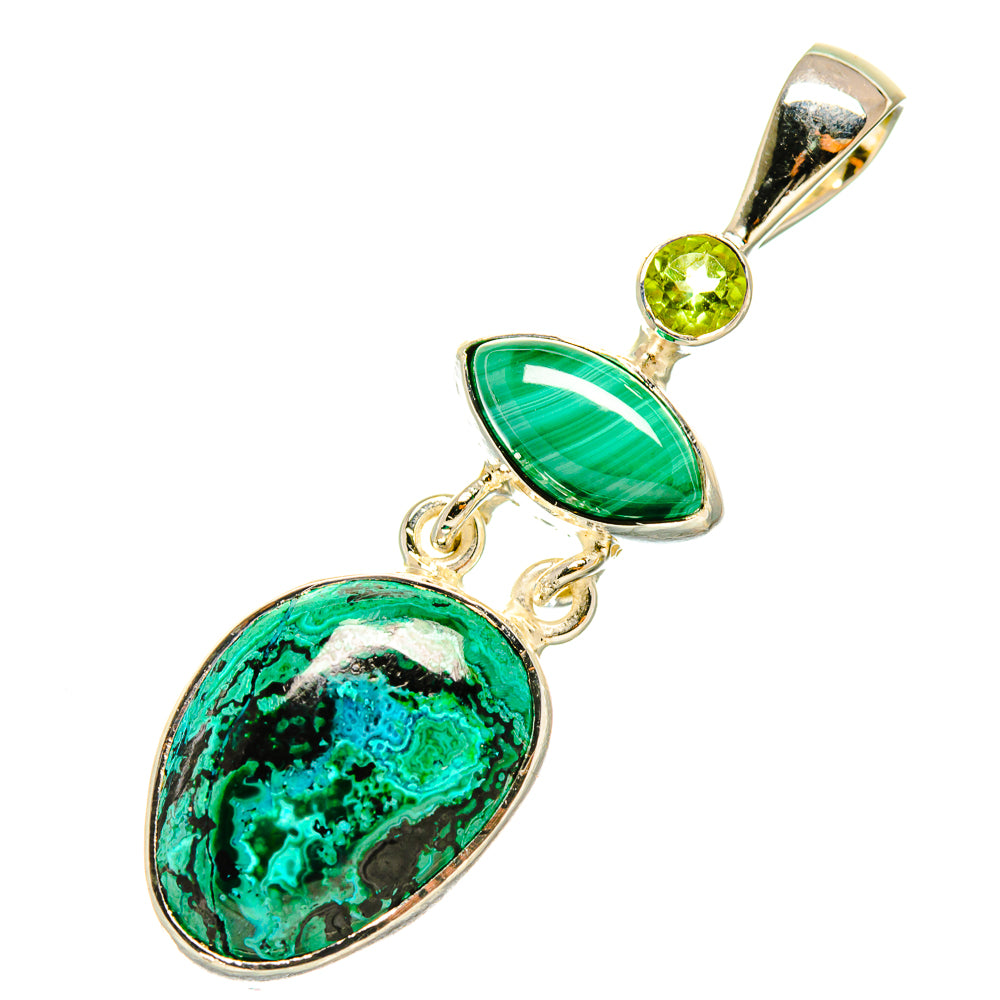 Chrysocolla Pendants handcrafted by Ana Silver Co - PD5225