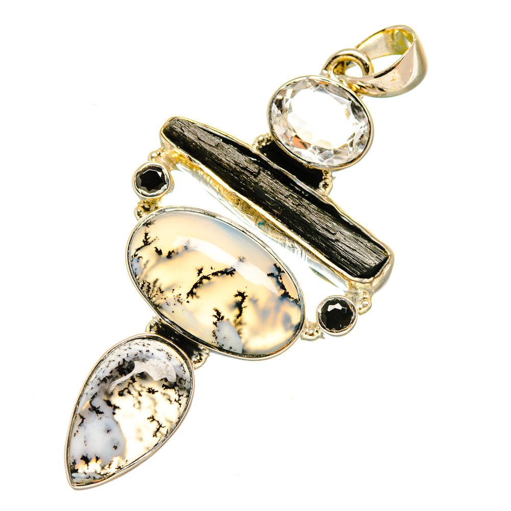 Dendritic Opal Pendants handcrafted by Ana Silver Co - PD5239